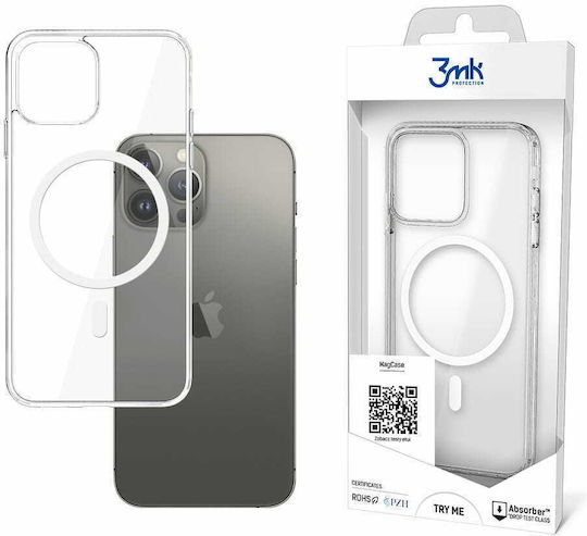3MK MagCase Задна корица Силикон 1.5мм Прозрачен (iPhone 13 Pro Max)