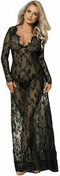 Subblime Sexy Dress Long Sleeve Long Dress Black D-220668