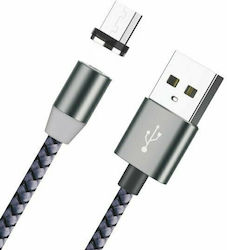 Leewello SJX-181 Magnetic USB 2.0 σε micro USB 1m Μαύρο