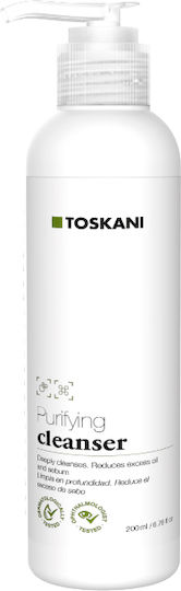 Toskani Purifying Cleanser Liquid Cleansing Face for Acne-Prone Skin 200ml