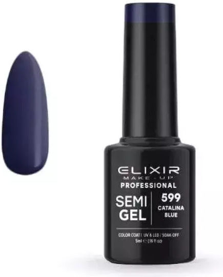 Elixir Semi Gel Halb-permanenter Nagellack Catalina Blue 599 5ml 1Stück