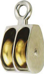 JB Pulley Boat Deck Macaras Double Fixed 11/2"x3/8"