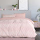 Kocoon Bettwäsche-Set Einzel 160x270cm. Rombus Pink 3Stück