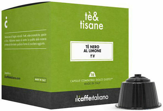 IL Caffe Italiano Κάψουλες Τσάι Μαύρο Τσάι με Λεμόνι Συμβατές με Μηχανή Dolce Gusto 16caps