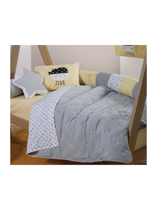 Nef-Nef Homeware Galactica Baby Quilt Mikrofaser Aqua 110x150cm