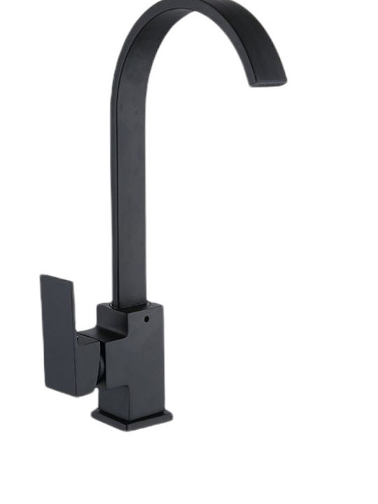 V485 Tall Kitchen Faucet Counter Black Matt