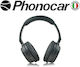 Phonocar VM 407 Ασύρματα / Ενσύρματα Over Ear Ακουστικά με 10 ώρες Λειτουργίας Μαύρα