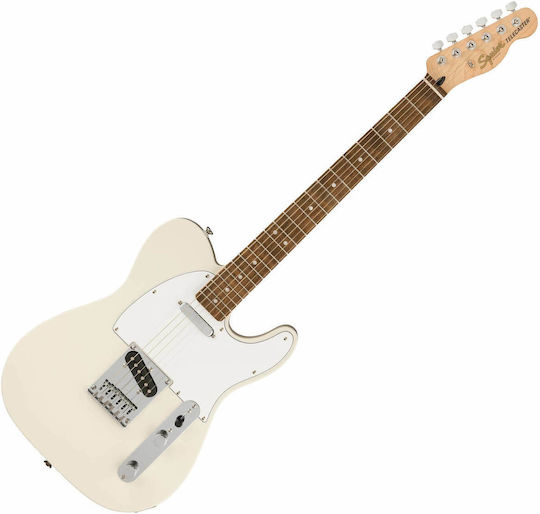 Squier Affinity Telecaster LRL Electric Guitar Telecaster with SS Pickup Configuration Olympic White
