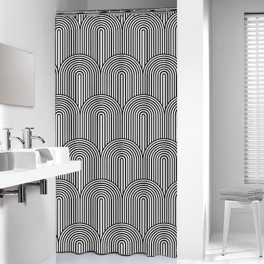 Sealskin Brave Κουρτίνα Μπάνιου 180x200 cm Black