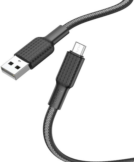 Hoco Jaeger X69 Geflochten USB 2.0 auf Micro-USB-Kabel Schwarz 1m (HOC-X69m-BW) 1Stück