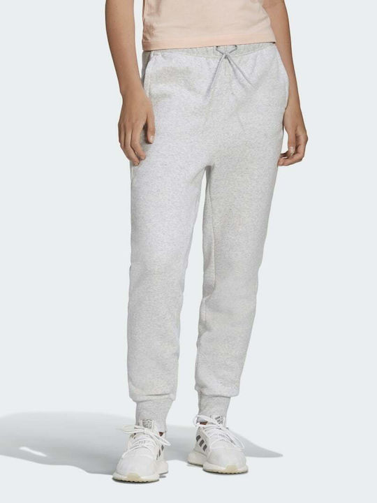 High Waist Sweatpants Jogger Fleece Gray