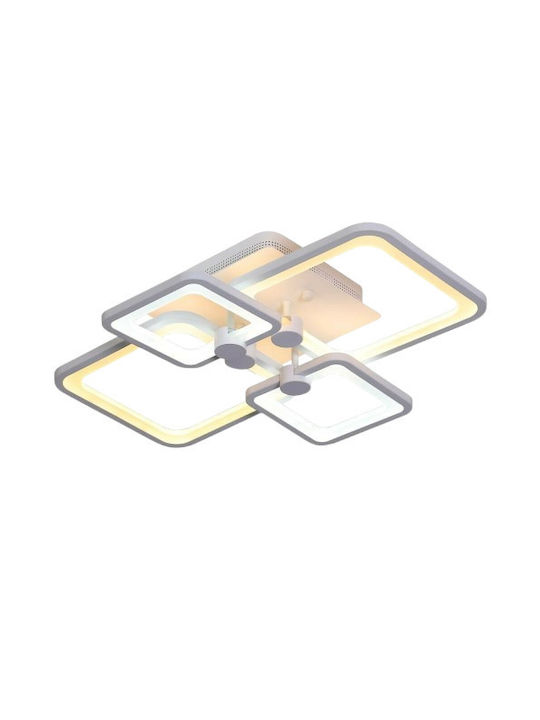 Vivalux Metro Ceiling Mount Light 59.1cm White with Integrated LED and Remote Control