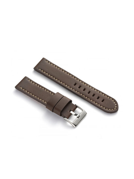 Diloy Straps Curea din piele Maro 20mm