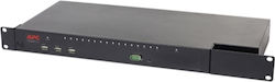 APC KVM1116 KVM & Data Switch with Ethernet PS/2 RS-232 USB VGA