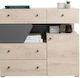 Kids Chest of Drawer Delta with 4 Drawer 110x40x95εκ.