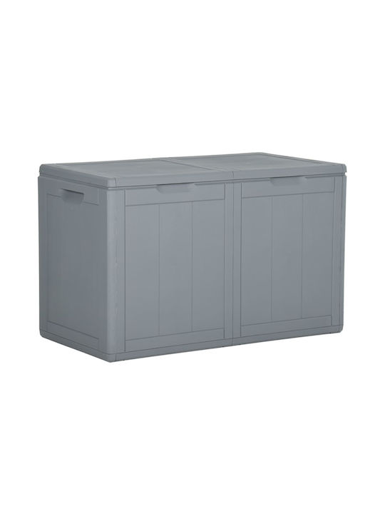 vidaXL Outdoor Storage Box 180lt Gray L80.5xW44...