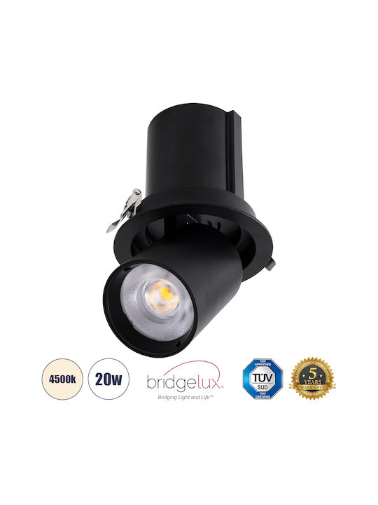 GloboStar Virgo-B Μονό LED Φυσικό Λευκό Σποτ σε...