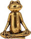 Zen Collection Dekorativer Frosch aus Polyresin in Gold 10x6x14cm 1Stück
