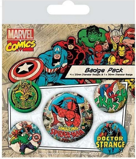 Pyramid International Badge Marvel 5pcs Set of Game Tokens BP80452