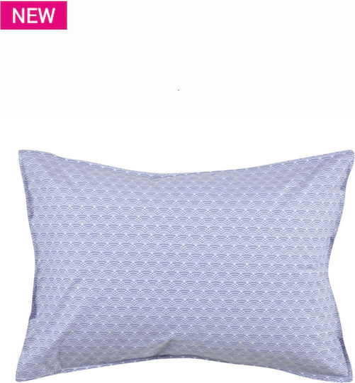 Kentia Renata Kissenbezug-Set Oxford 39A Blue 50x70cm.