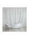 Estia Drops Shower Curtain 180x180cm Gray