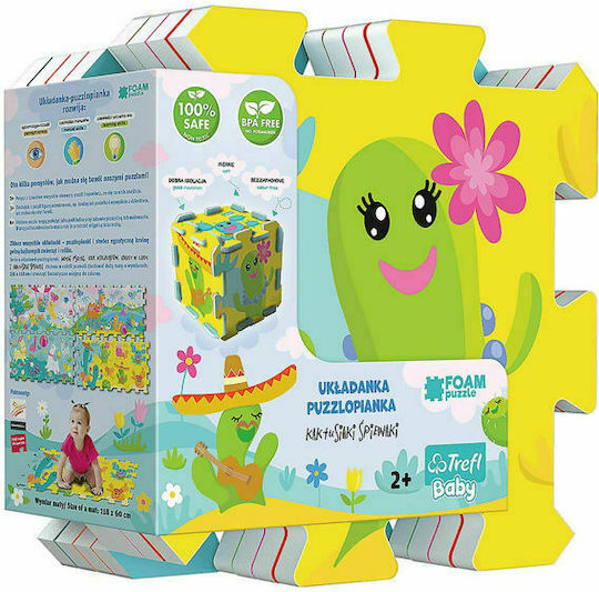 Trefl Interactive Kids Floor Puzzle Cactus with Animals 8 Pieces