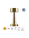 GloboStar BELLA Metal Table Lamp LED with Gold Shade and Base