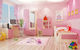 Set de Dormitor pentru Copii Sunny Roz Magazin online 4buc cu Pat pentru Saltea 82x190buc