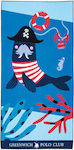 Greenwich Polo Club 3707 Kids Beach Towel Blue 140x70cm