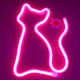 Led Kids Decorative Lamp Kitten Pink 16.5x23.5cm