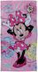 Das Home Mouse 5852 Kids Beach Towel Pink Minnie 140x70cm