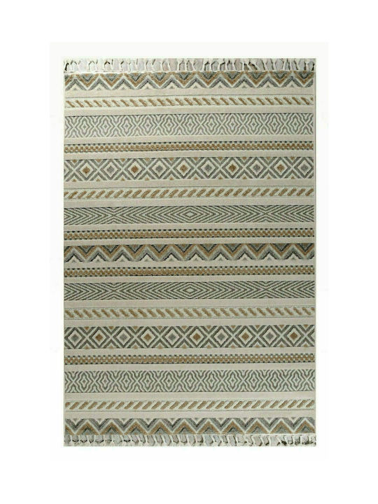 Tzikas Carpets Tenerife 54102-270 Covor Rectangular Timp de vară cu franjuri BEZ-CAFE