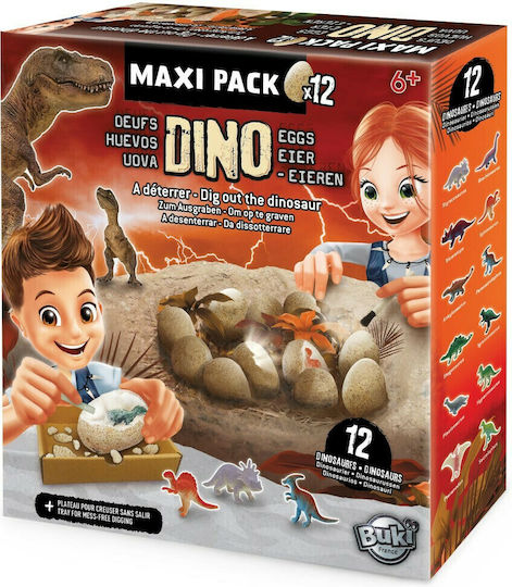 Buki Dino Mega Egg Maxi Εκπαιδευτικό Παιχνίδι Ανασκαφή Δεινοσαύρων για 6+ Ετών
