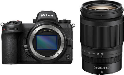 Nikon Mirrorless Φωτογραφική Μηχανή Z7II Full Frame Kit (Z 24-200mm F4-6.3 VR) Black