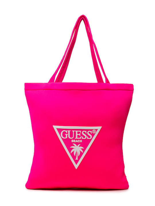 Guess Υφασμάτινη Τσάντα Θαλάσσης Ροζ