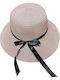 Summertiempo Pălărie Pentru Femei Din Paie Cloche Roz