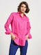 Passager Women's Monochrome Long Sleeve Shirt Fuchsia