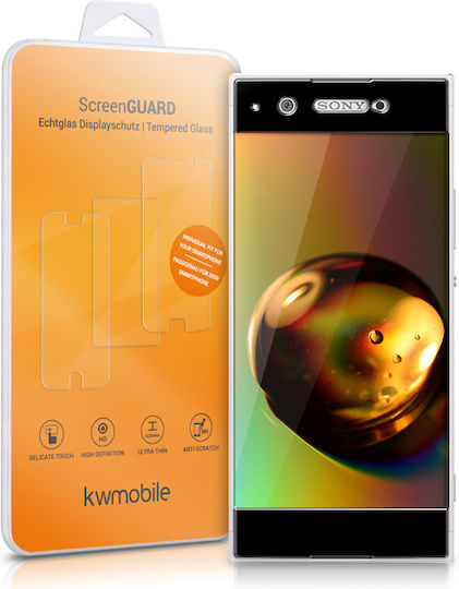 KWmobile Tempered Glass Μαύρο (Xperia XA1 Ultra)