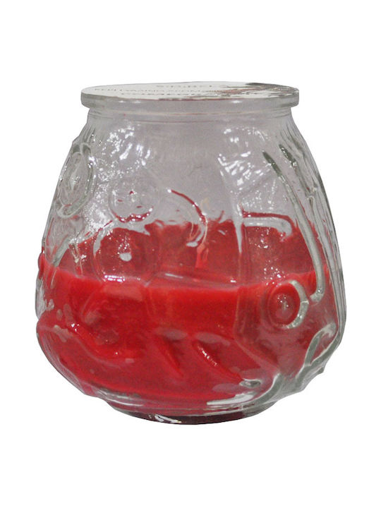 Sidirela Aromatic Candle in Jar with Pomegranate Scent 9.4x9.5cm