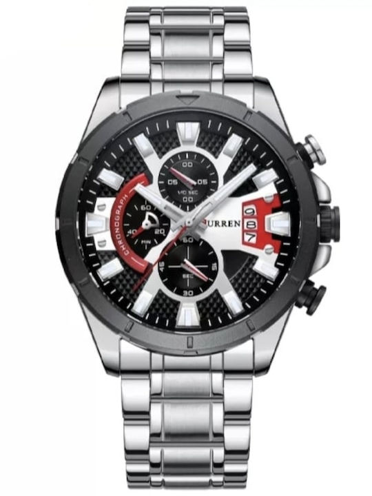 Curren Herrenuhr 48mm Chronograph Batterie mit ...