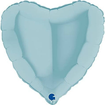 Balon Folie Inima Albastru 46buc Pastel Blue