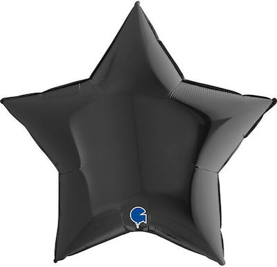 Balloon Foil Jumbo Star Black 92cm