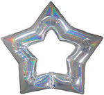 Balloon Foil Jumbo Star Silver 122cm