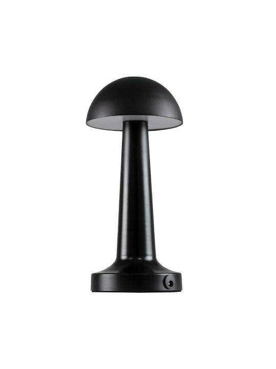 GloboStar Coco Metal Table Lamp LED with Black Shade and Base