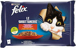 Purina Felix Le Chiottonerie Junior Wet Food for Kittens in Pouch with Beef and Chicken 85gr