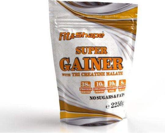 Fit & Shape Super Gainer With Tri Creatine Malate with Creatine & Flavor Vanilla Ice Cream 2.25kg