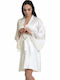 Miss Rosy Winter Braut Damen Satin,σατεν Robe mit Nachthemd Champagne