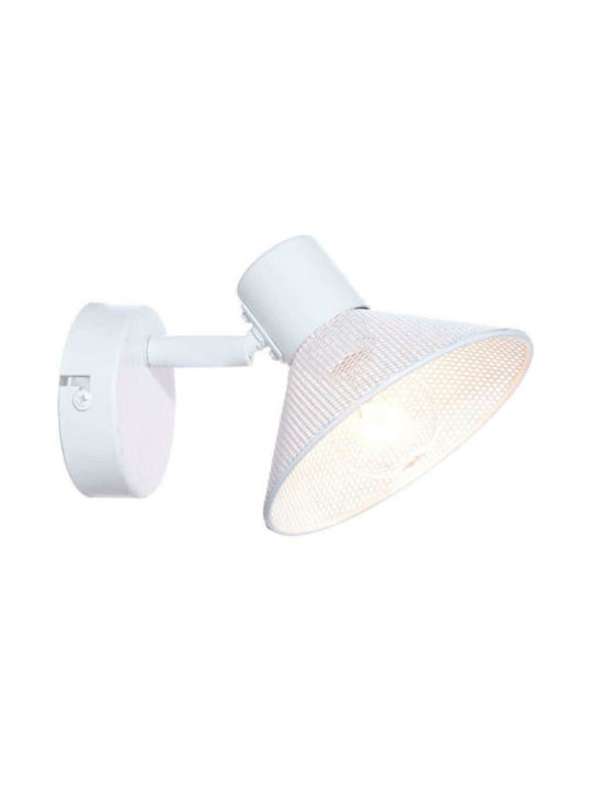 Aca Classic Wall Lamp with Socket E14 White Width 13cm