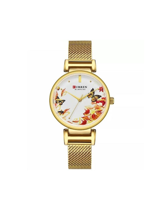 Curren Watch with Gold Metal Bracelet