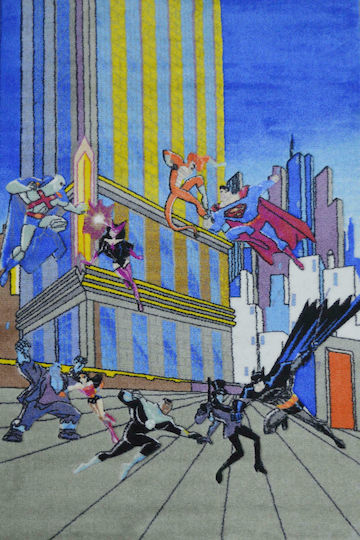 Sprintzio Justice League 6302 Παιδικό Χαλί Blue 133x200cm Πάχους 8mm